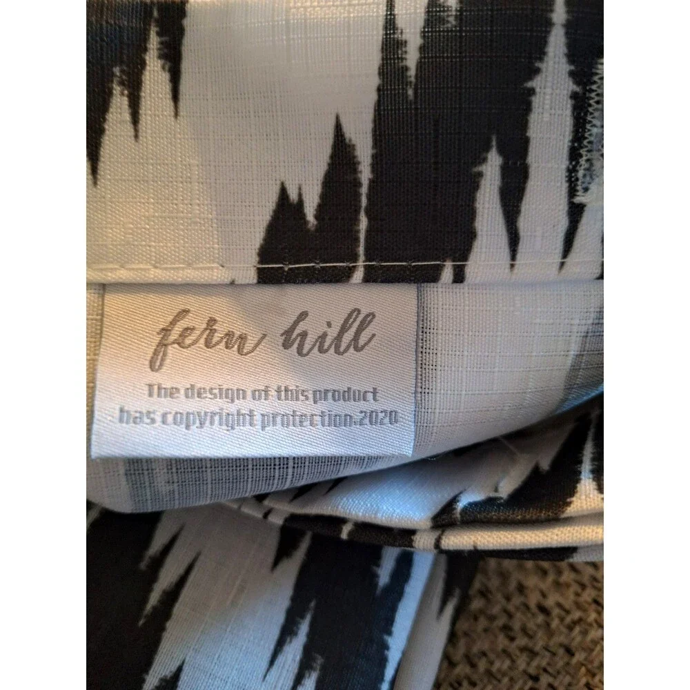 INTERIORS BY DESIGN~13 PIECE~ FABRIC SHOWER‎ CURTAIN SET ~NIP~SIZE 72 X 72